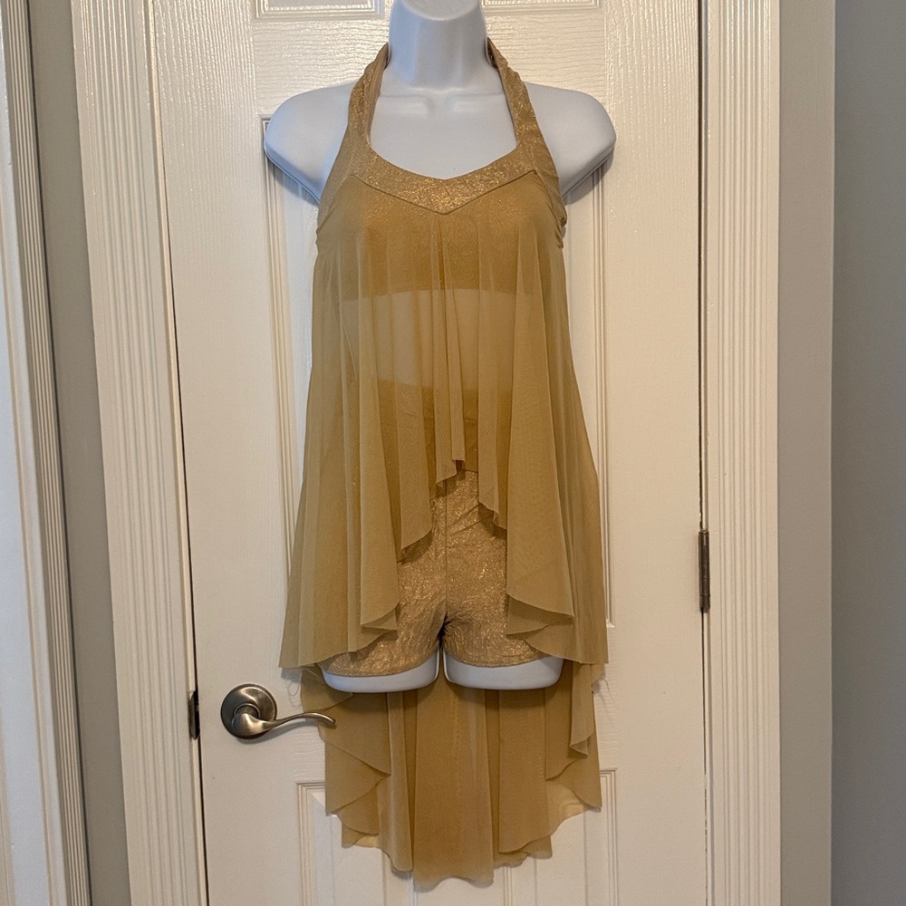Kids Gold Dance Costume